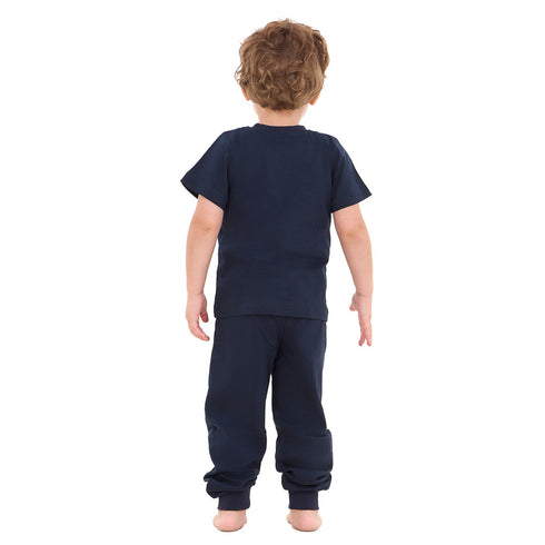 Boys summer pajama set Dark Blue t-shirt + Pants